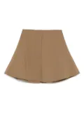 Nanushka stretch a-line skirt - Brown