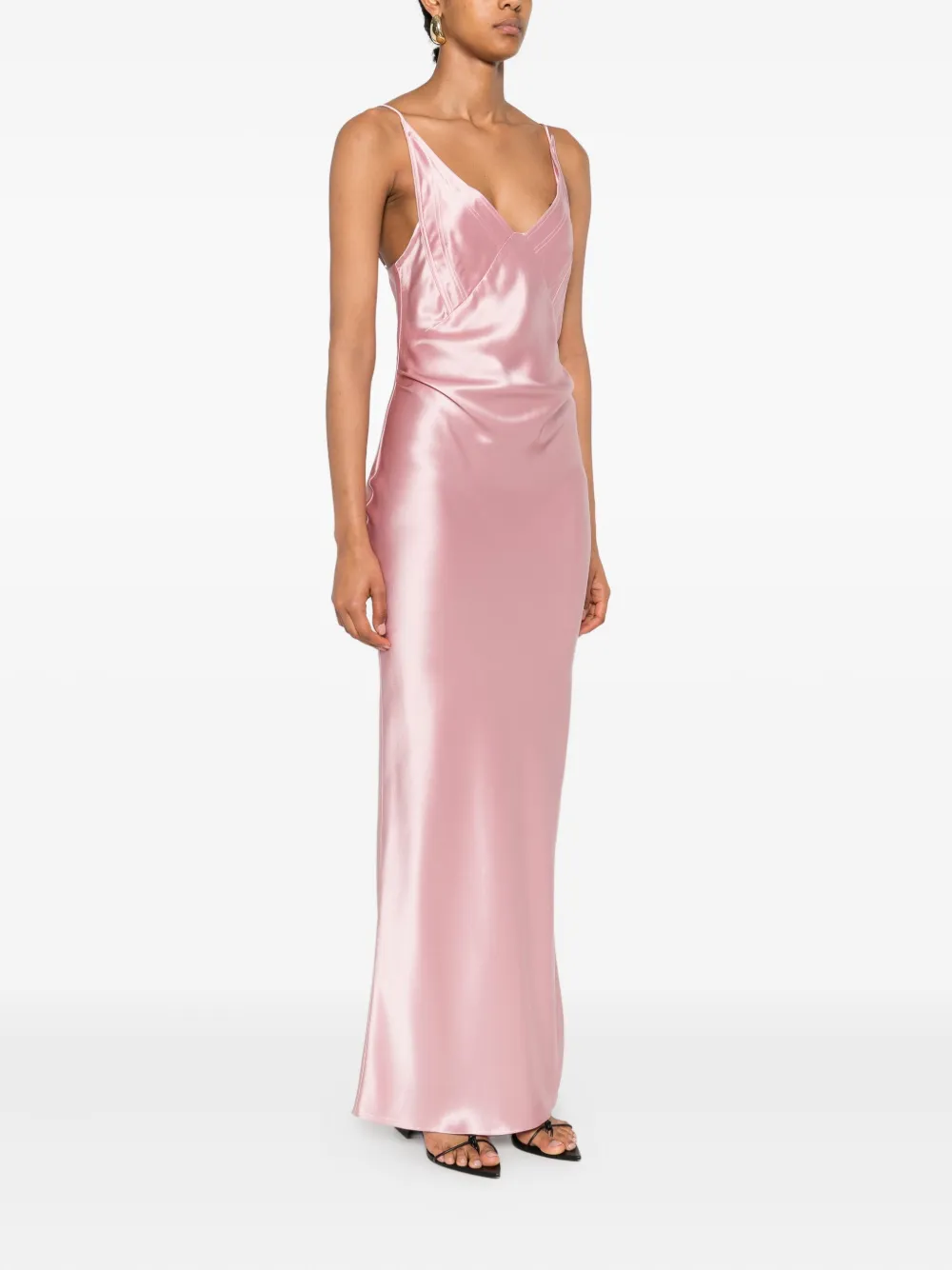 Nanushka Maxi-jurk Roze