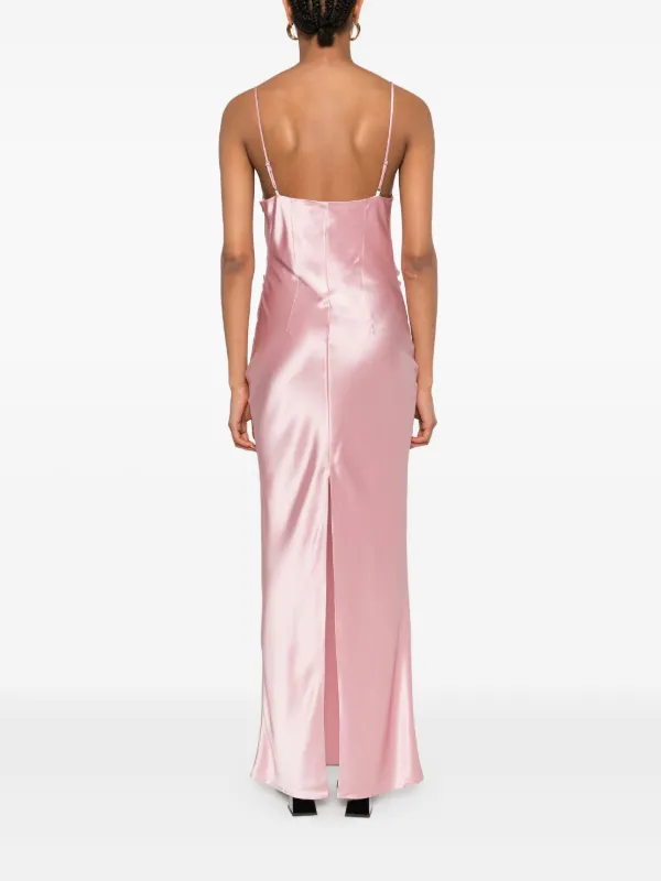 open lace back dress Farah Midi Wrap Dress