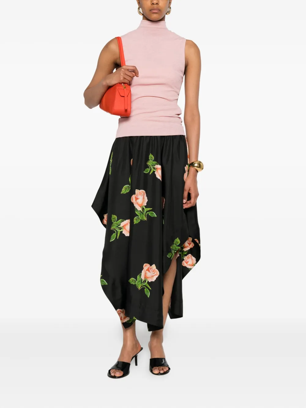 Nanushka Top met col Roze