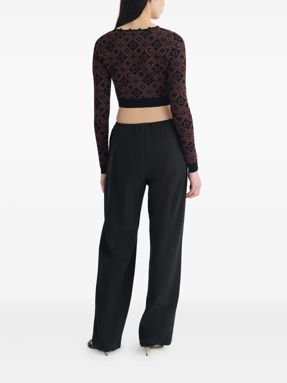 Nanushka Dovie vest met lange mouwen Zwart