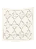 Nanushka argyle-pattern silk scarf - Neutrals