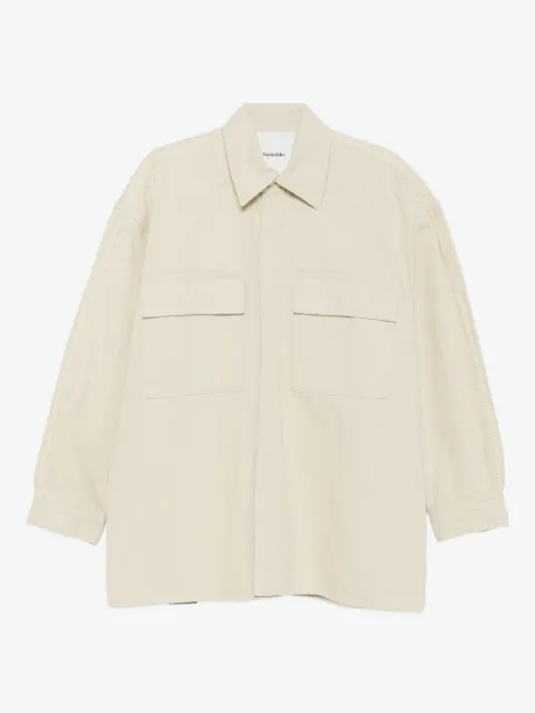 Nanushka sobrecamisa con bolsillos con solapa