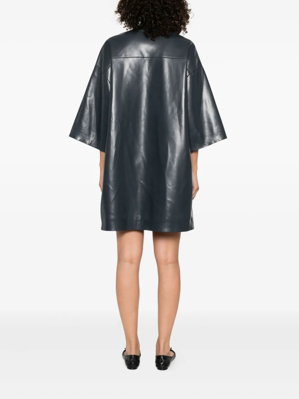 Nanushka Mini-jurk met knopen Blauw