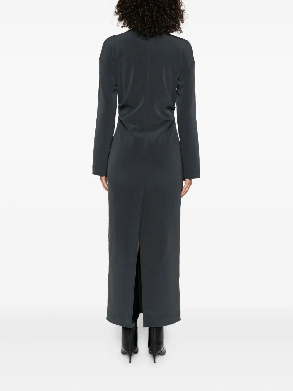 Nanushka Gedrapeerde jurk met col Blauw
