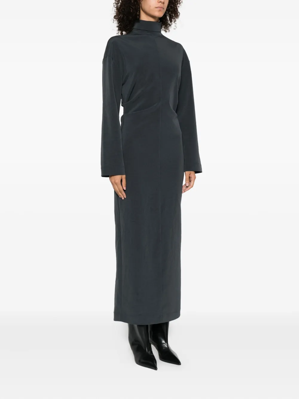 Nanushka Gedrapeerde jurk met col Blauw