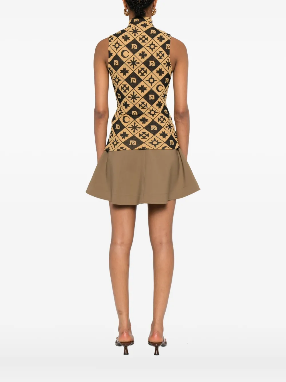 Nanushka Mouwloze top Zwart