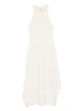 Nanushka draped-hem tank midi dress - Neutrals