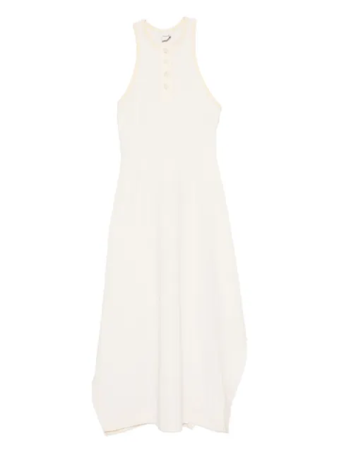 Nanushka vestido midi con dobladillo drapeado