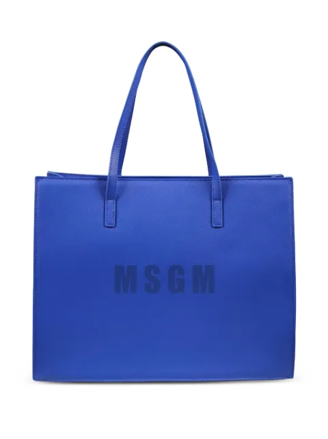 MSGM Kids شنطة عملية بطبعة شعار الماركة