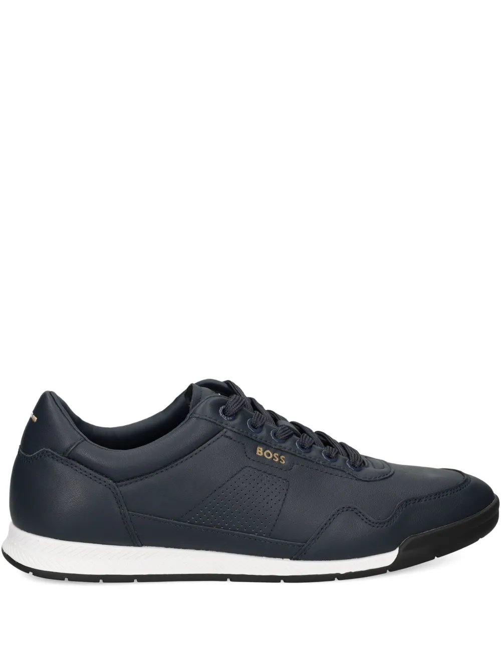 BOSS leather sneakers Blue