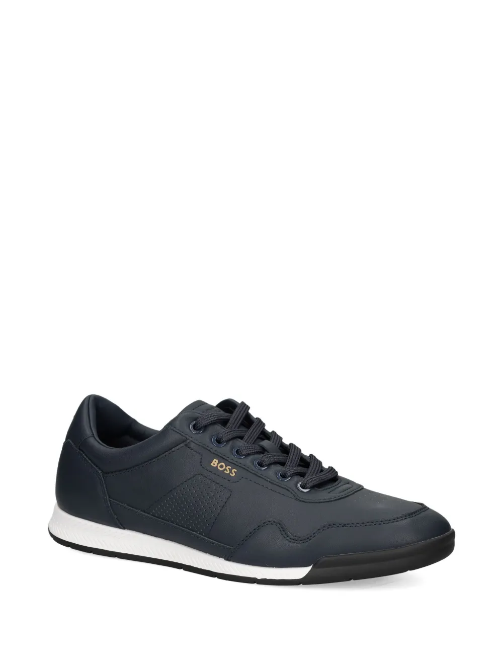 BOSS leather sneakers Blue