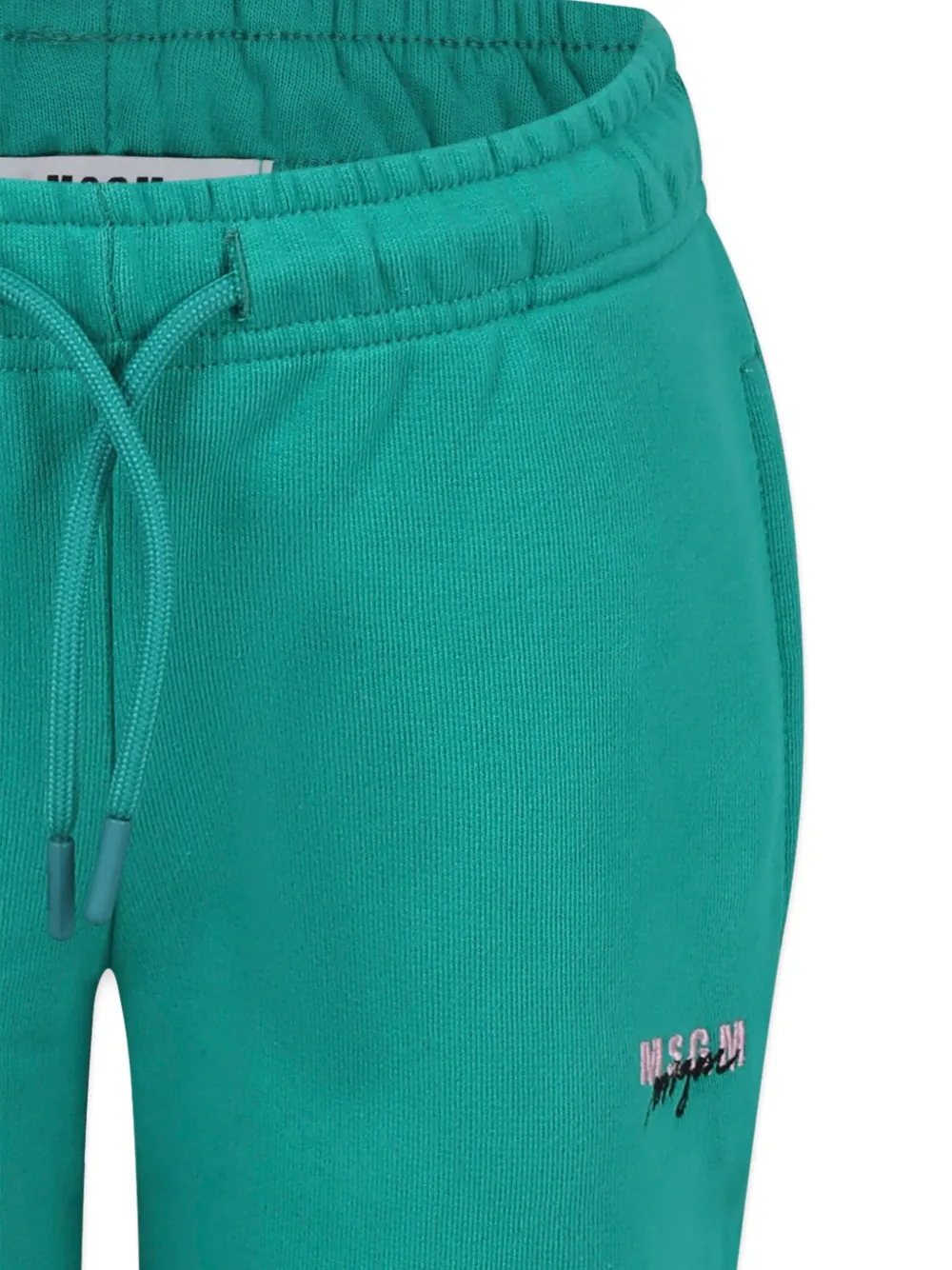 Msgm Drawstring-waist Track Pants In Blue