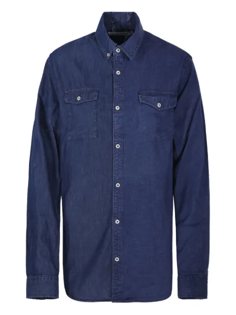E.L.V DENIM double-pocket denim shirt