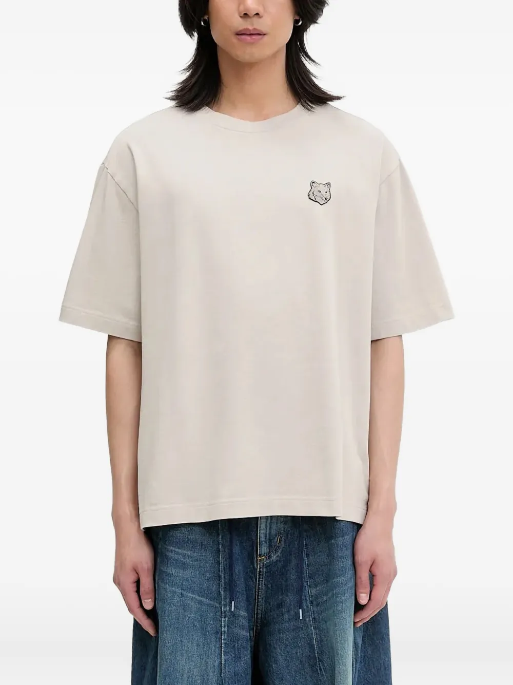 Maison Kitsuné Bold Fox appliqué T-shirt