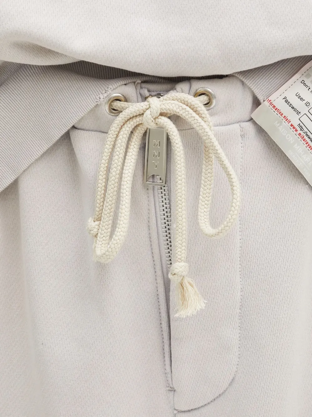 Maison MIHARA YASUHIRO Shorts met trekkoord Grijs