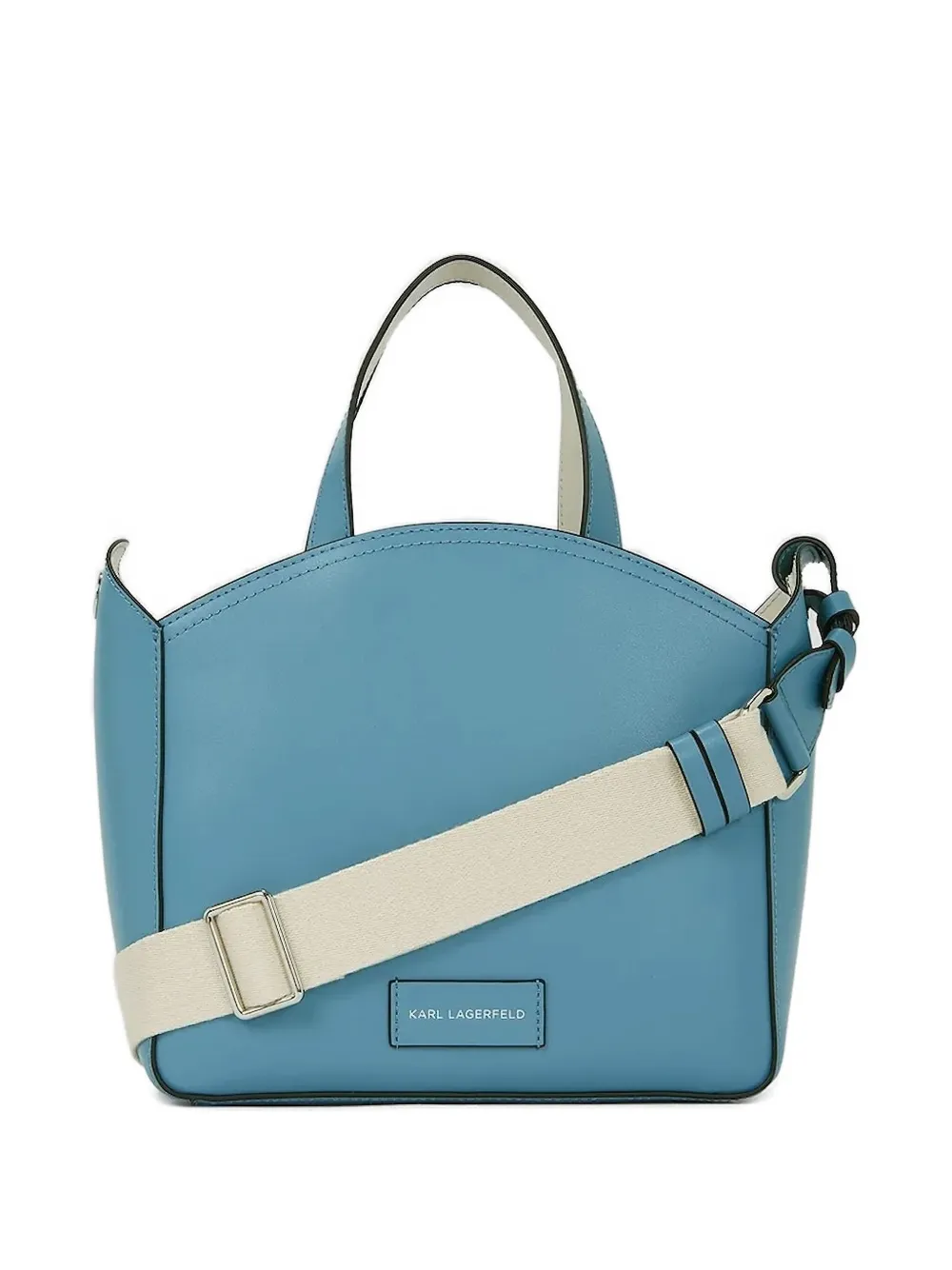 Karl Lagerfeld Small K/circle Logo Tote Bag In Blue