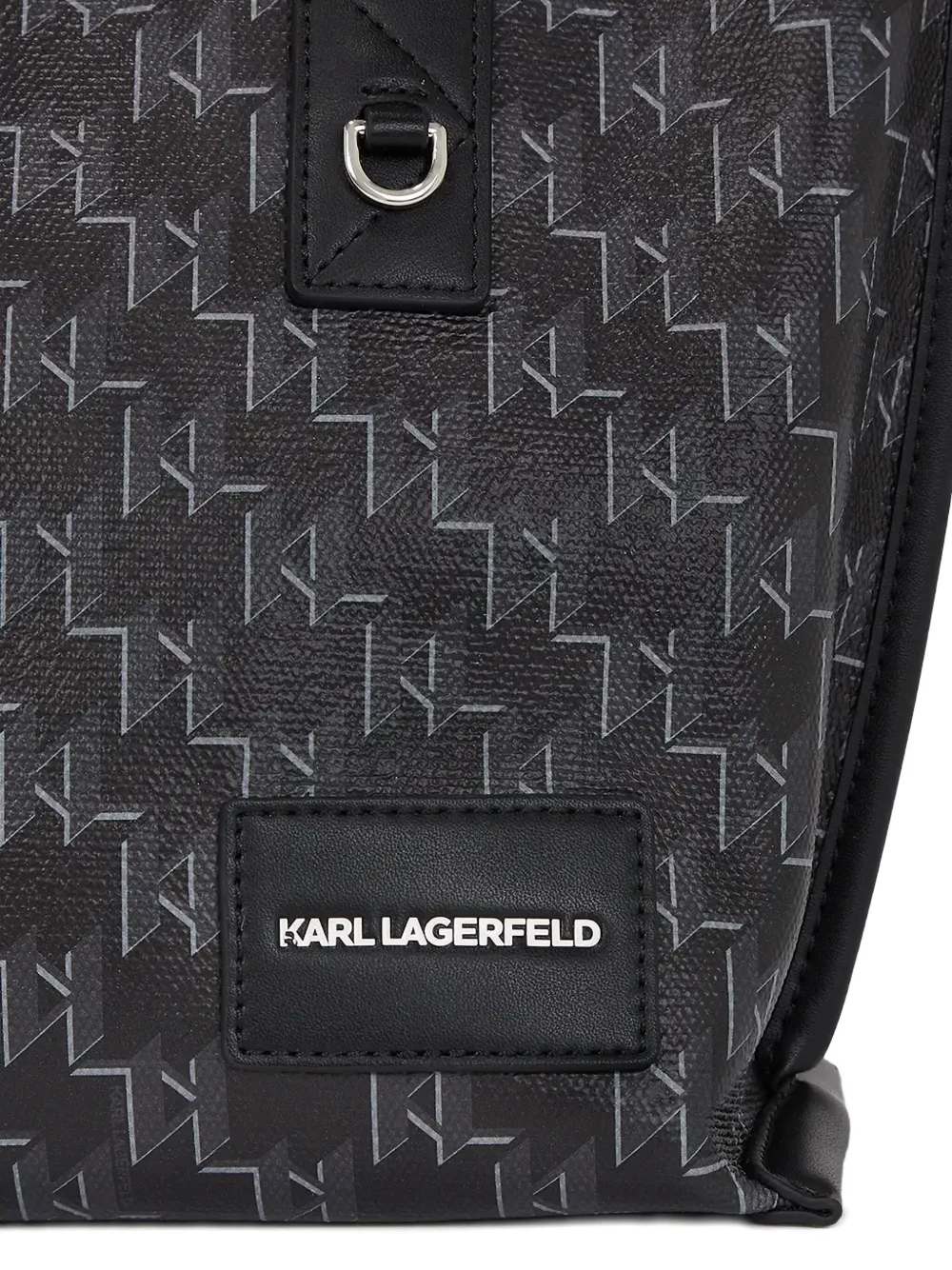 Karl Lagerfeld small K Voyage tote bag Zwart