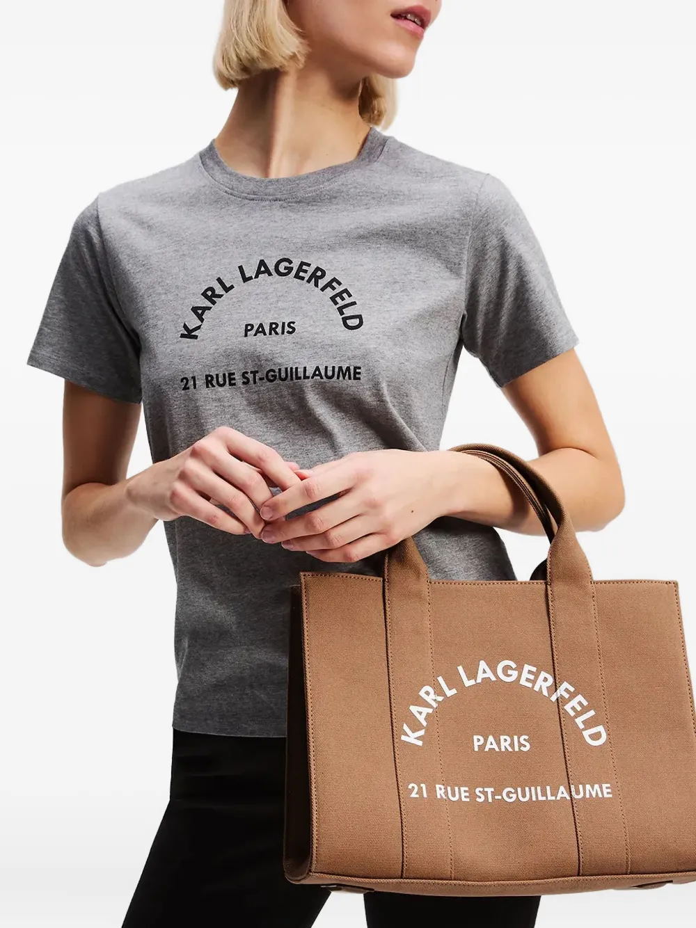 Karl Lagerfeld Medium Rue St-Guillaume shopper Bruin