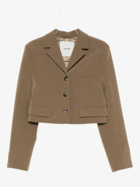 Nanushka blazer à simple boutonnage