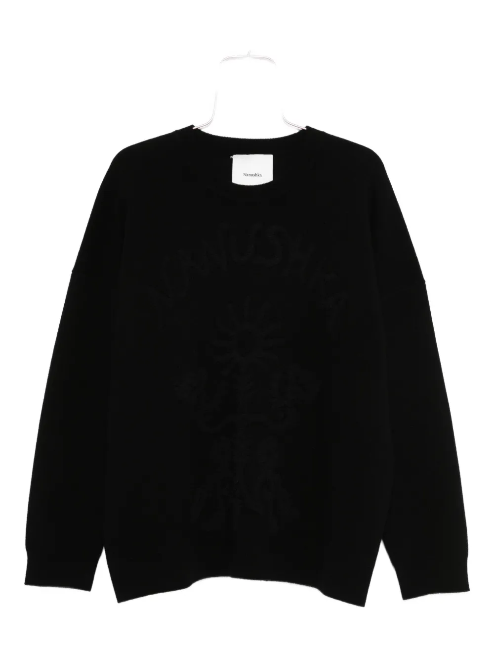 Nanushka Felpa in misto cotone - Nero