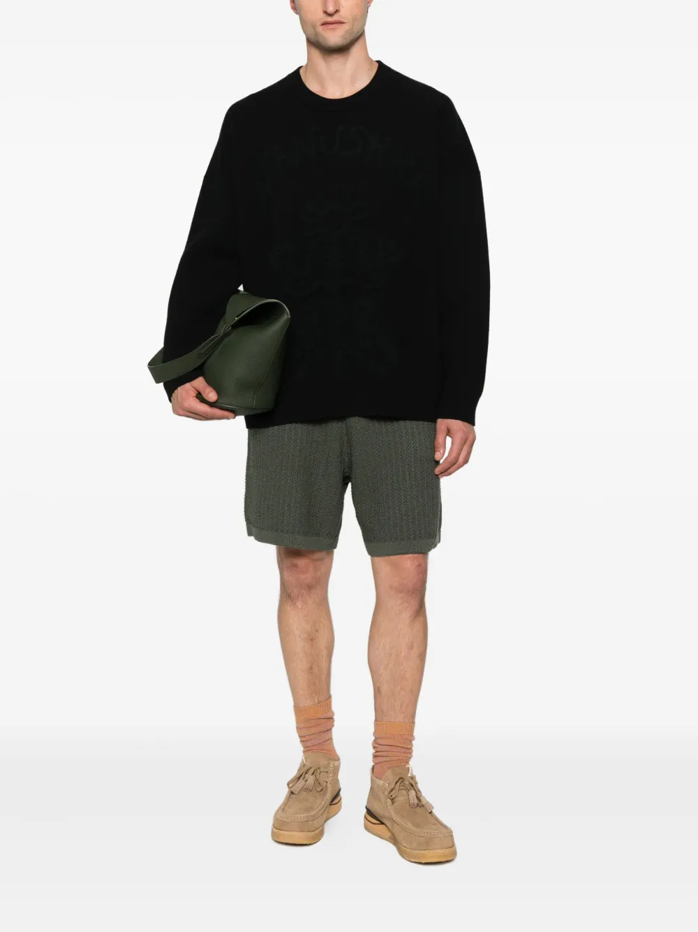 Nanushka Sweater van katoenmix Zwart
