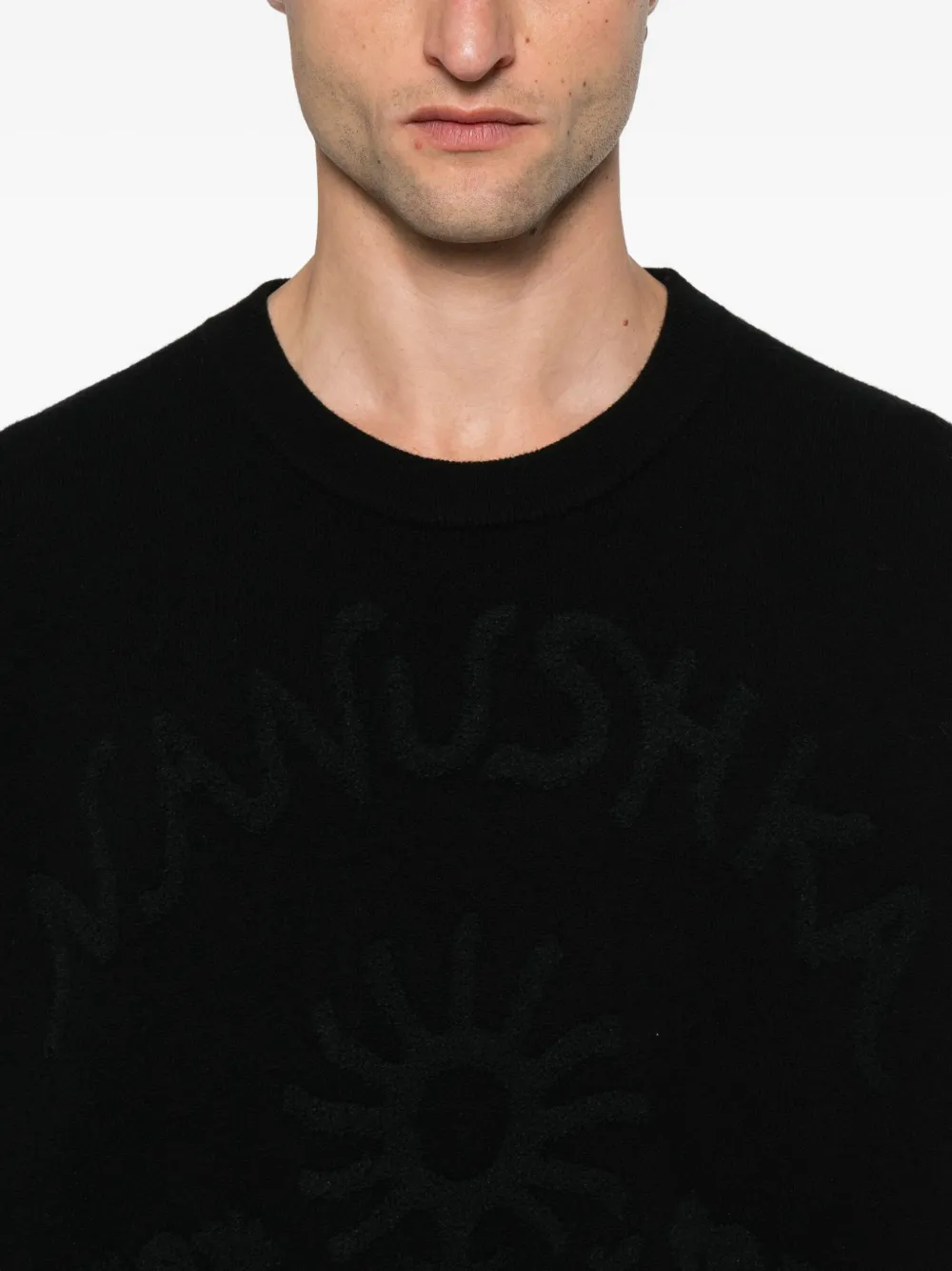 Nanushka Sweater van katoenmix Zwart