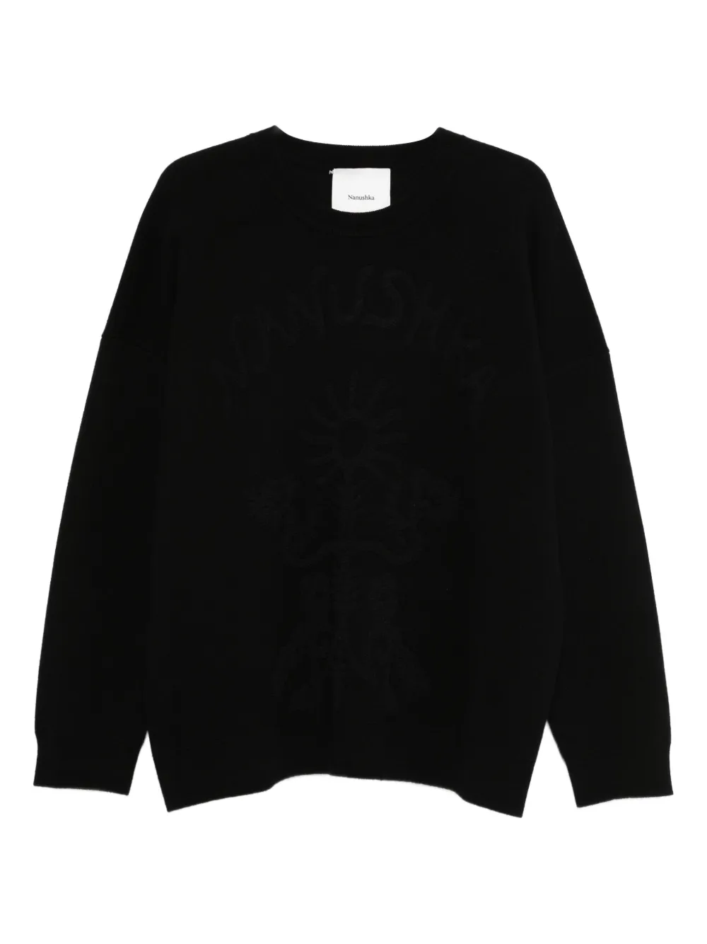 Nanushka Sweater van katoenmix Zwart