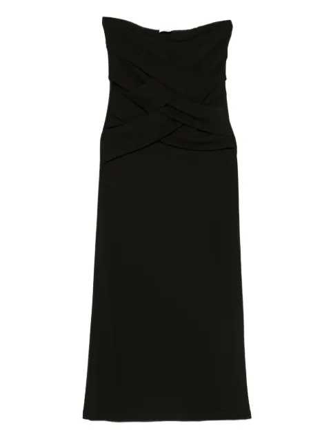 Nanushka drape-detail maxi skirt