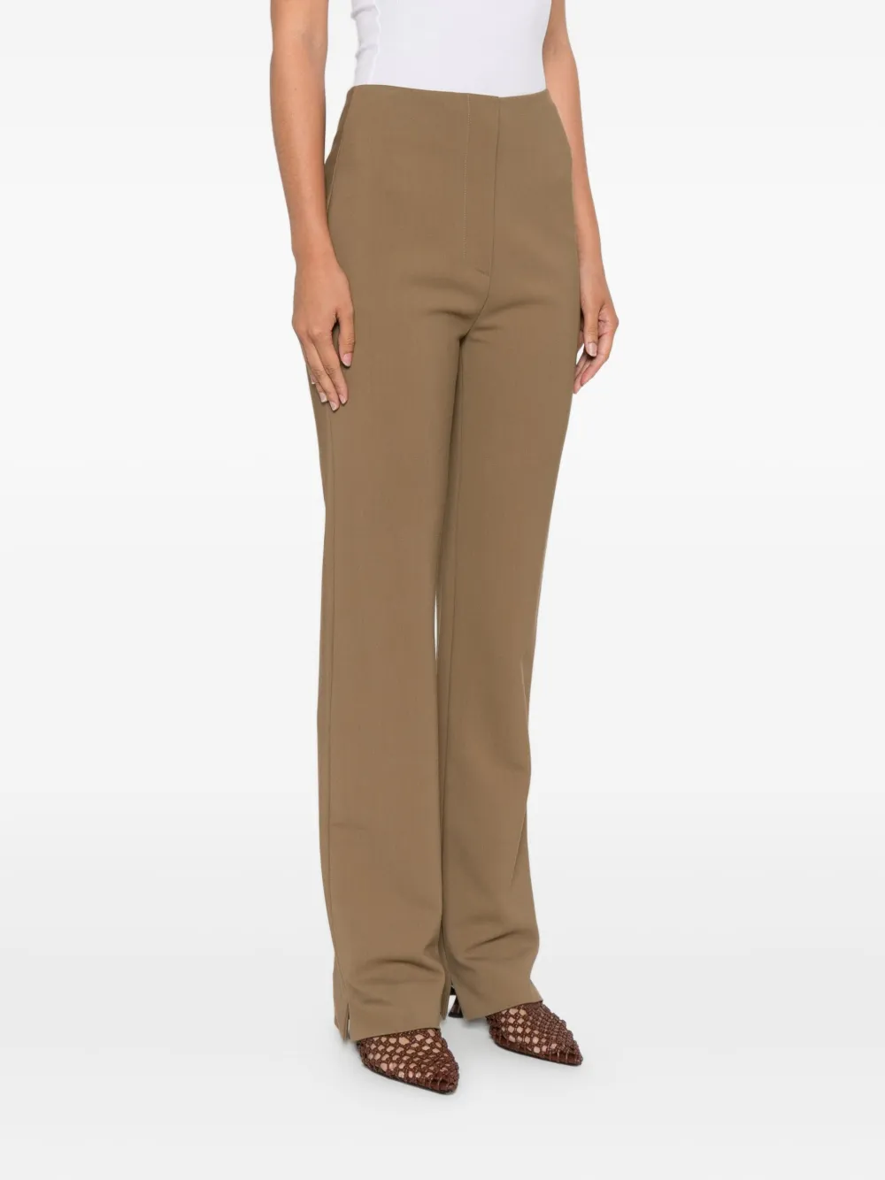Nanushka Cybel pantalon met split Bruin