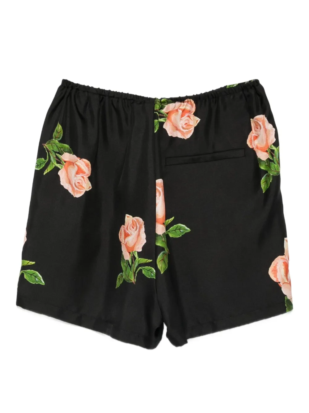 Nanushka Anish rose-print shorts Zwart