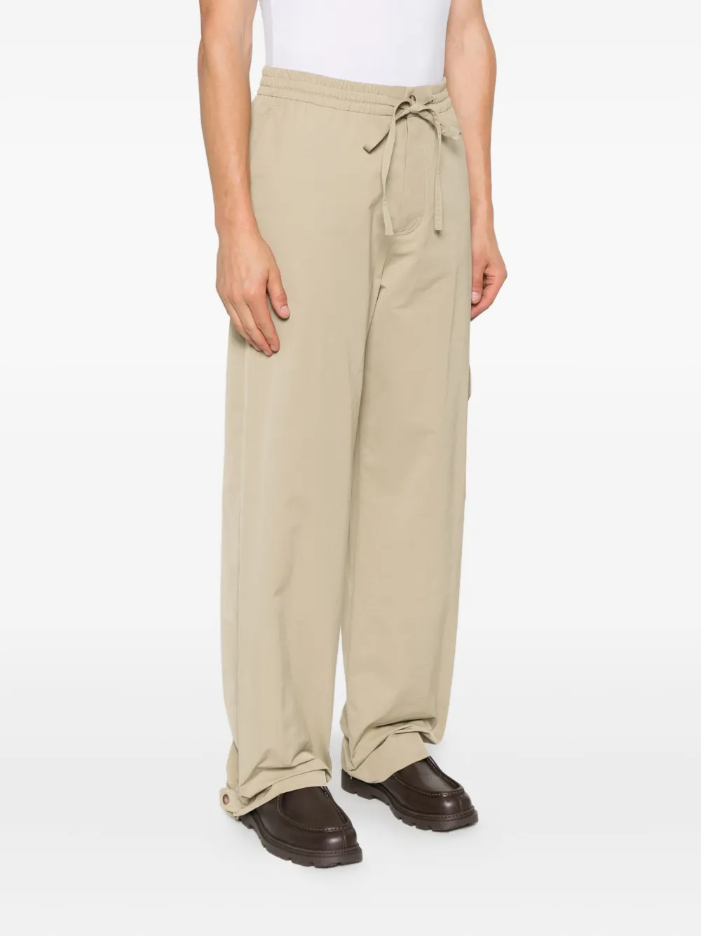 Nanushka Straight-leg Cargo Trousers In Neutral