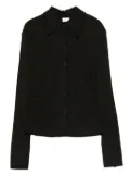 Nanushka long-sleeved buttoned polo shirt - Black