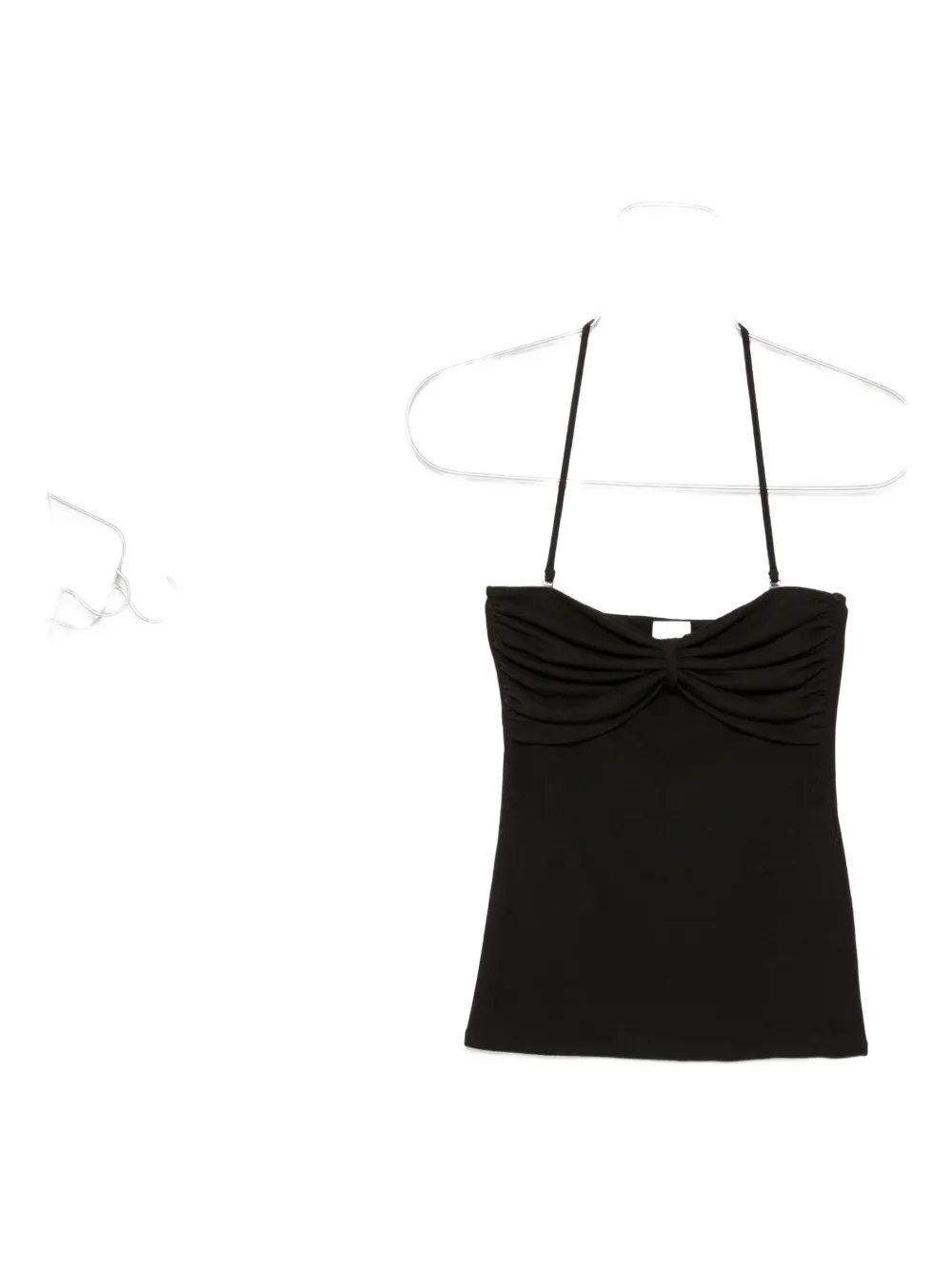 Nanushka Rissa halterneck jersey top Groen