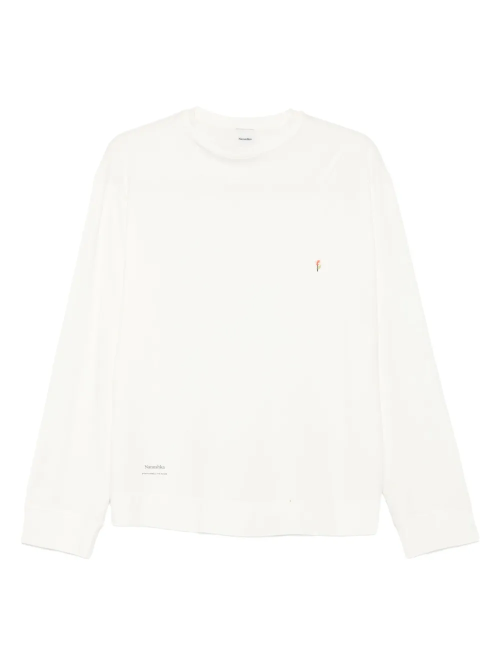 Nanushka embroidered T-shirt | Neutrals | Image 1