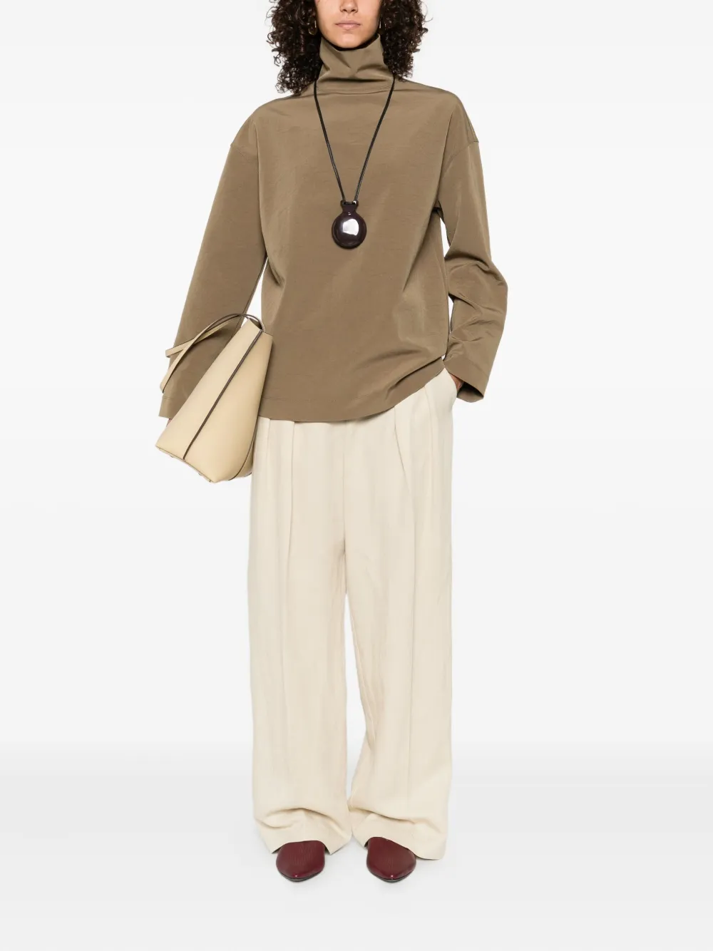 Nanushka turtleneck long-sleeve top Bruin