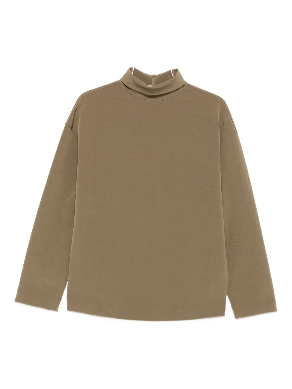 Nanushka Turtleneck Long-sleeve Top In Brown