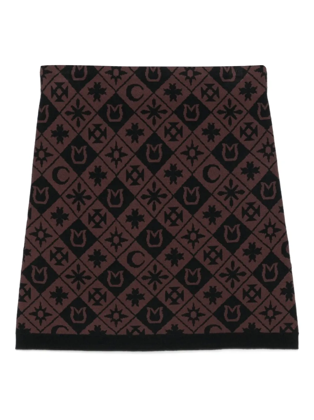 Nanushka geometric-pattern mini skirt Bruin