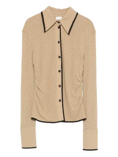 Nanushka button-fastening polo top