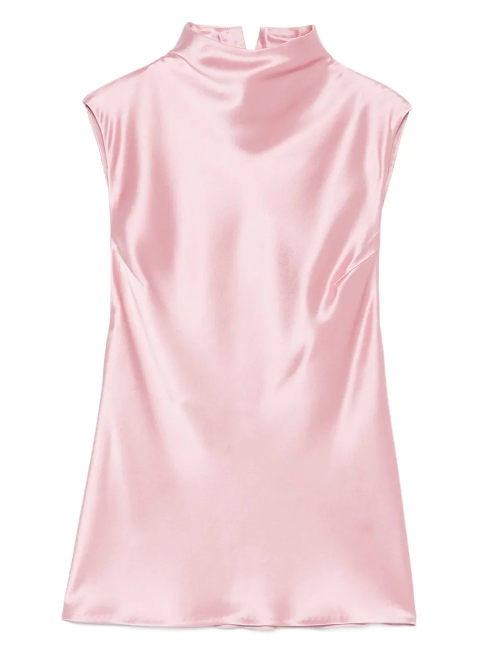 Nanushka high-neck sleeveless top Roze