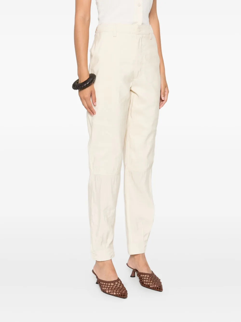 Nanushka belt-loops trousers Beige