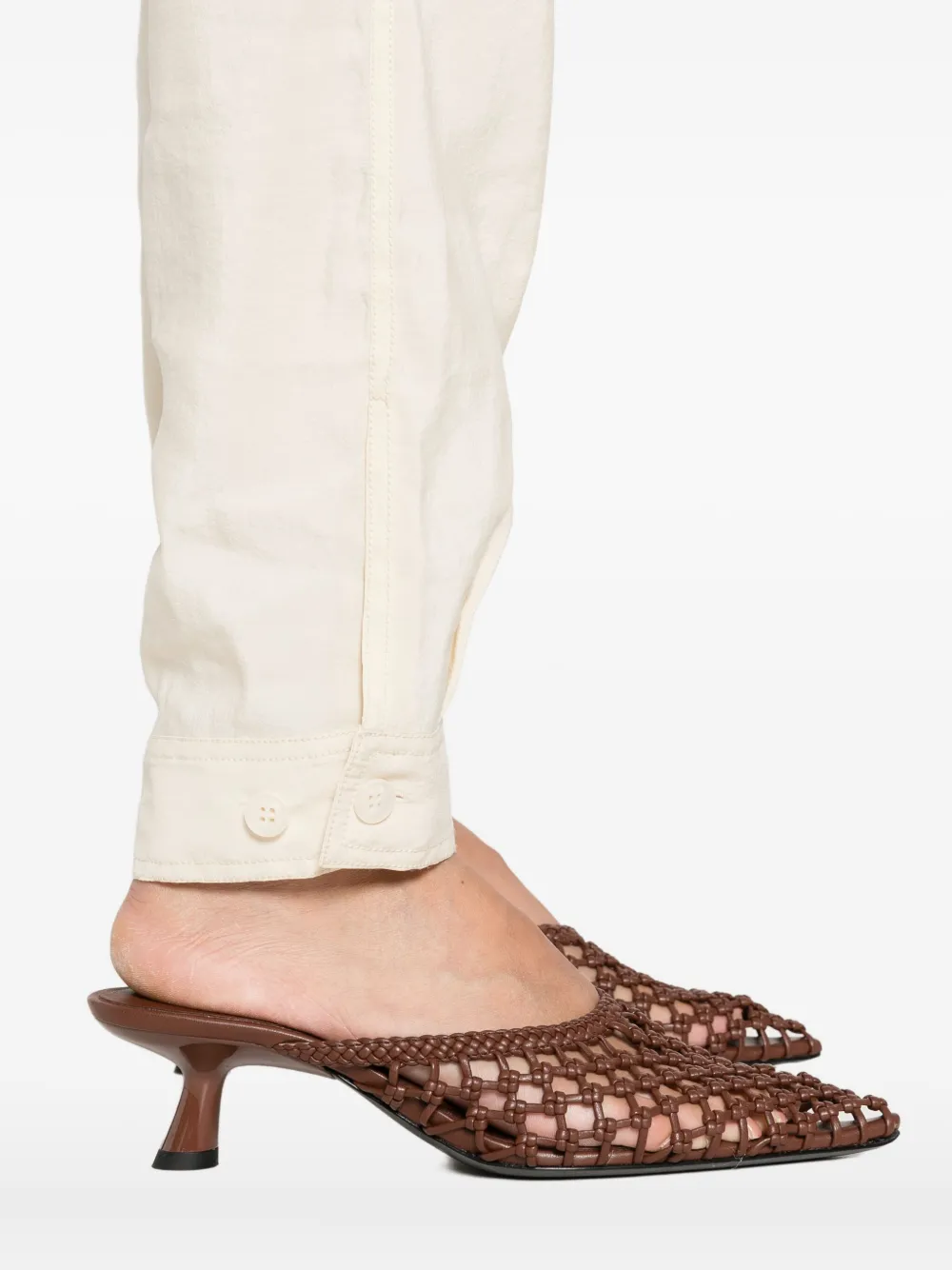 Nanushka belt-loops trousers Beige