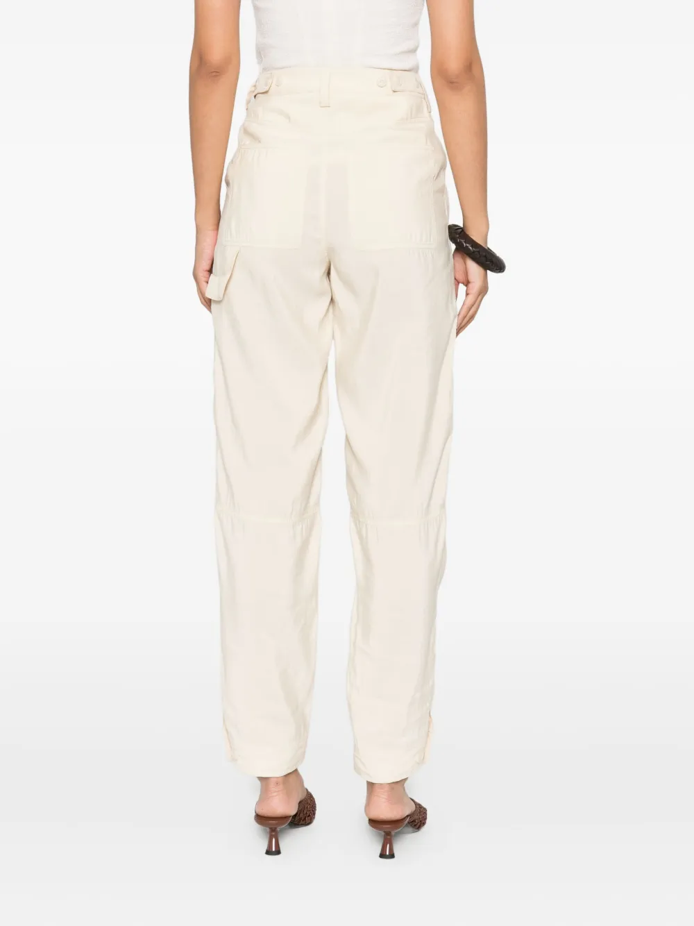 Nanushka belt-loops trousers Beige