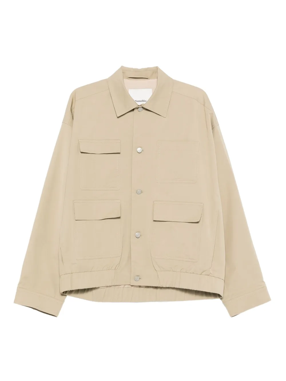 Nanushka Jack met cargo zakken Beige