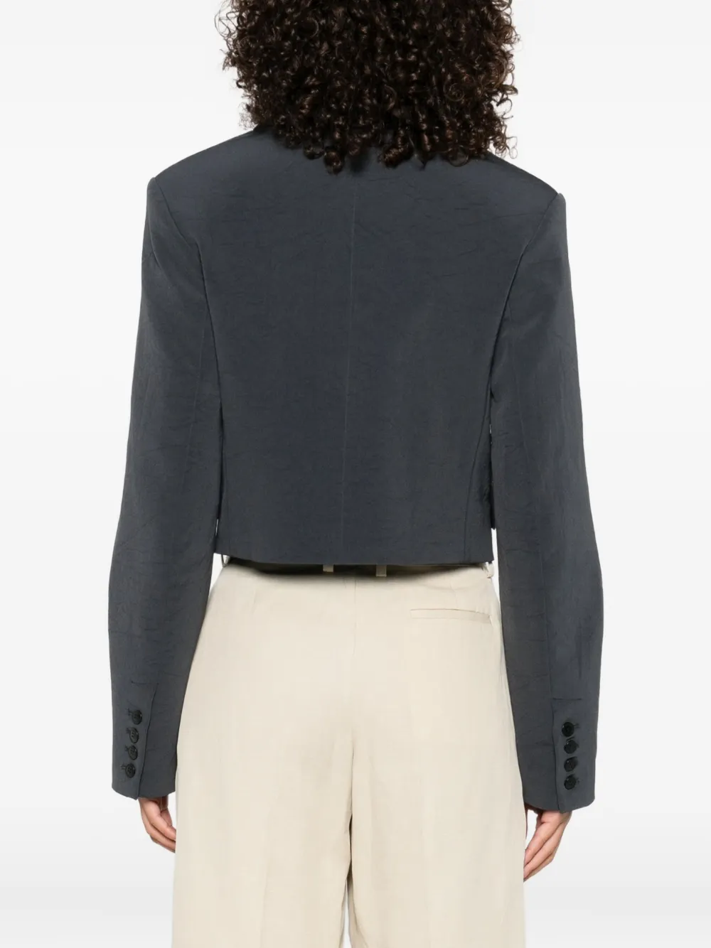 Nanushka three-button blazer Blauw
