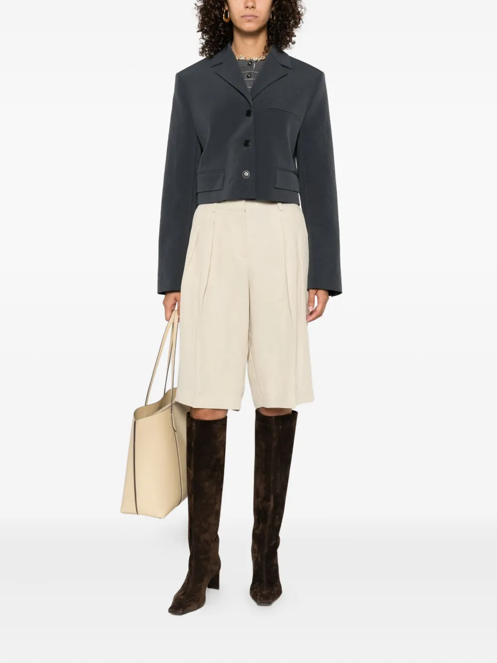 Nanushka three-button blazer Blauw