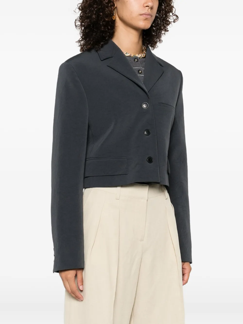 Nanushka three-button blazer Blauw
