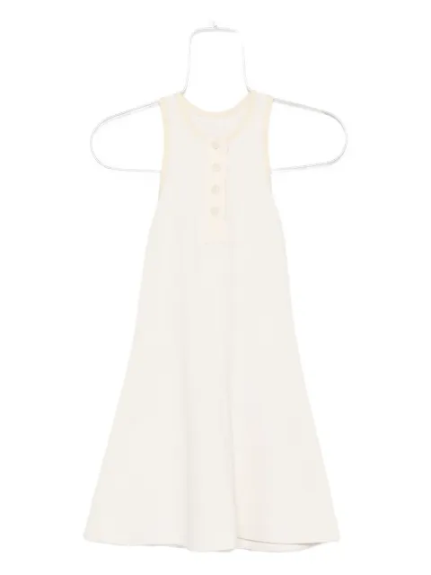Nanushka button-front ribbed mini dress