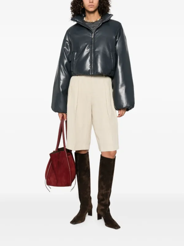 Nanushka Puffer zip-front Jacket | Blue | FARFETCH RO