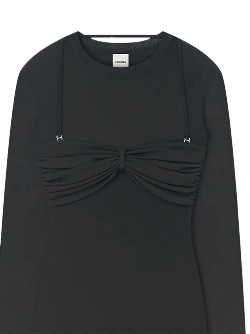 Nanushka Artemiz maxi-jurk met bh detail Zwart